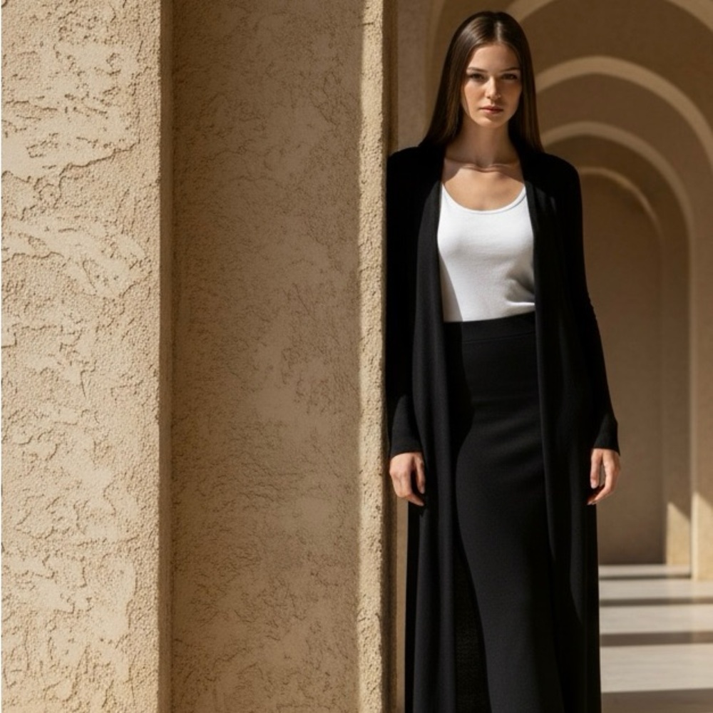 Elegant Black Long Sleeve Dress